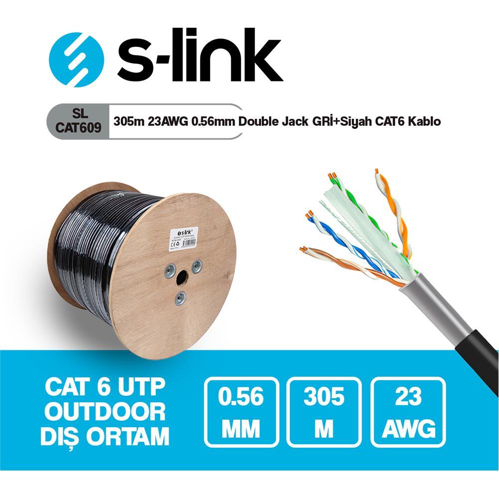 Cat　0609 S-link SL-CAT609 CAT6 UTP 305 m Network Kablosu Fiyatları