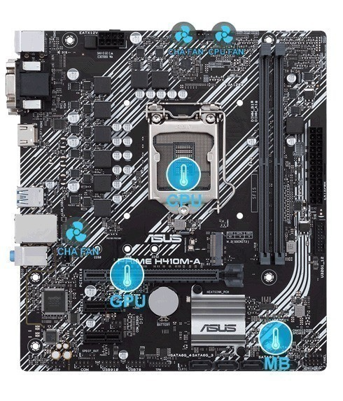 Asus prime h410m-a/csm 2933mhz ddr4 soket 1200 m. 2 matx anakart