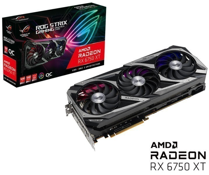 Rog strix radeon™ rx 6750 xt oc edition 12gb gddr6