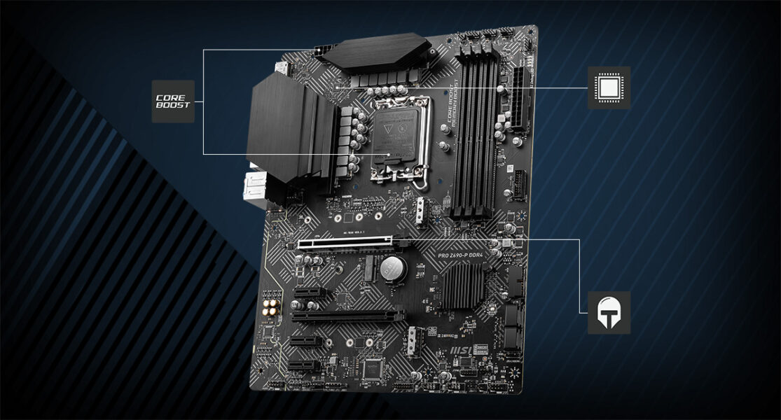 MSI PRO Z690-P DDR4 5200MHz(OC) DDR4 Soket 1700 M.2 HDMI DP ATX Anakart