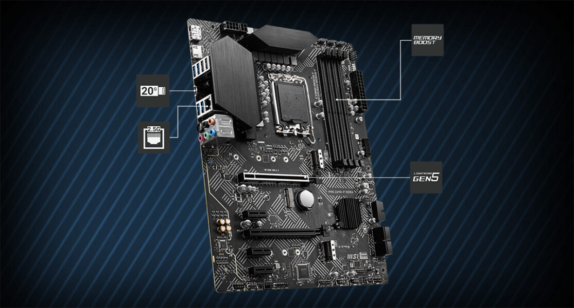 MSI PRO Z690-P DDR4 5200MHz(OC) DDR4 Soket 1700 M.2 HDMI DP ATX Anakart