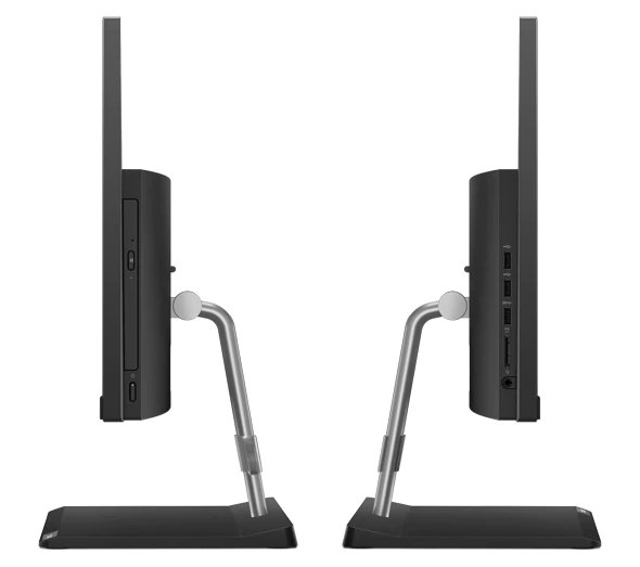 Side view of two Lenovo V50a AIO (22