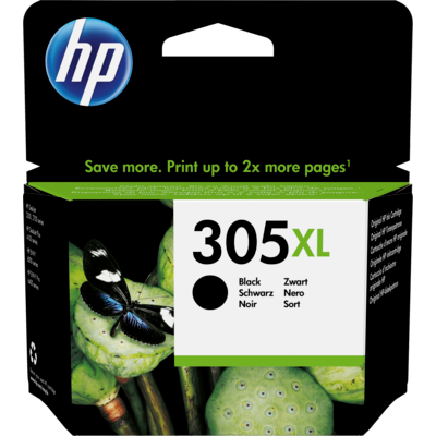HP 305XL Yüksek Kapasiteli Siyah Orijinal Mürekkep Kartuşu