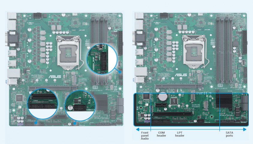 Asus Pro Q570M-C/CSM Intel Q570 Soket 1200 DDR4 3200(OC)MHz mATX Anakart -  incehesap.com