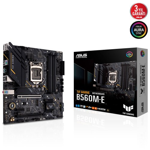 Asus TUF Gaming B560M-E Intel B560 Soket 1200 DDR4 5000(OC)MHz mATX Gaming  (Oyuncu) Anakart - incehesap.com