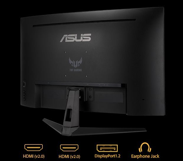 Asus tuf gaming vg27wq1b 27 inç 165hz 1ms va freesync qhd curved gaming monitör