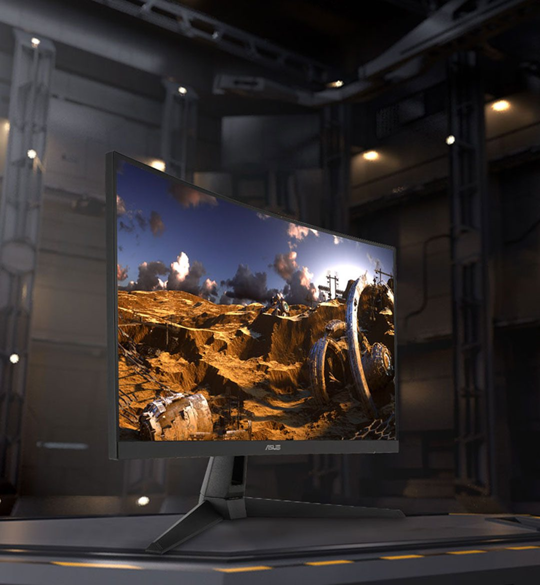 Asus tuf gaming vg27wq1b 27 inç 165hz 1ms va freesync qhd curved gaming monitör