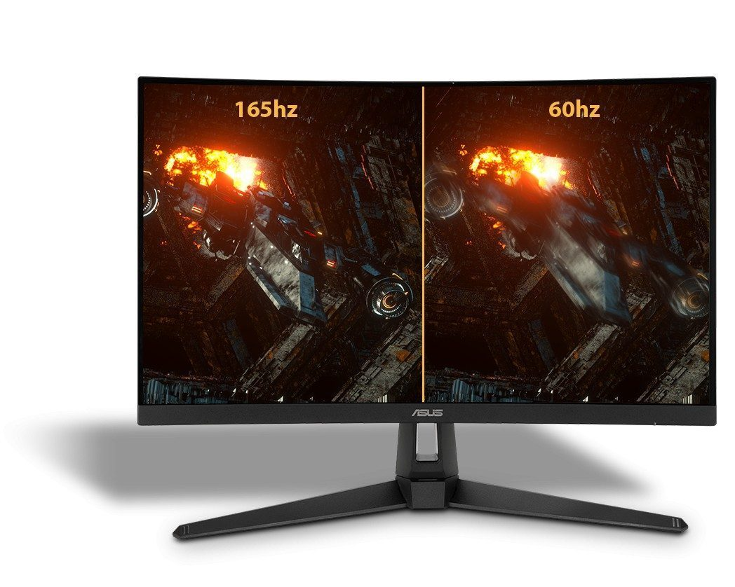 Asus tuf gaming vg27wq1b 27 inç 165hz 1ms va freesync qhd curved gaming monitör